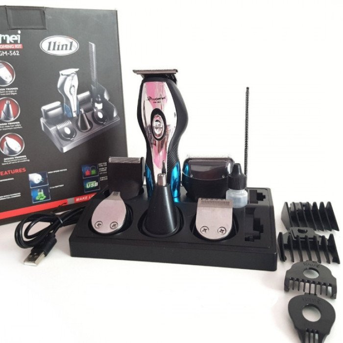Машинка для стрижки, тример чоловічий GEMEI GM-562, машинка для стрижки голови, з насадками для бороди