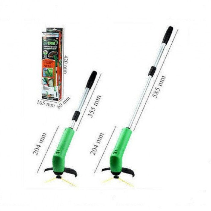 Газонокосарка для саду Zip Trim акумуляторна, Тример для трави та кущів для підстригання газону