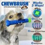 Комплект: Зубна щітка для собак ChewBrush + рукавички для чищення тварин Pet Gloves