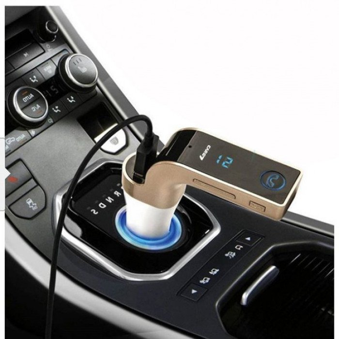 Автомобільний FM модулятор Car G7 FM Modulator Bluetooth Fm модулятор USB Usb трансмітер. Колір: золотий