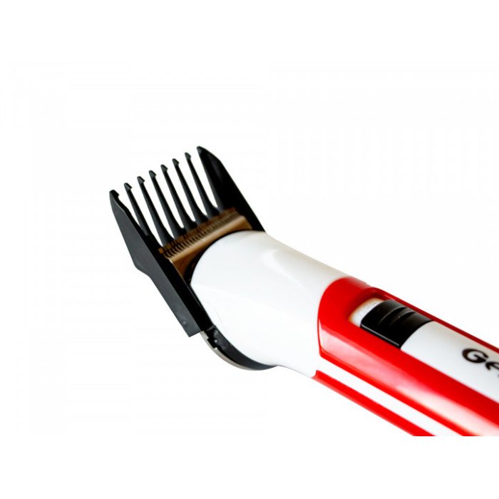 Машинка для стрижки GEMEI GM-702. Колір червоний