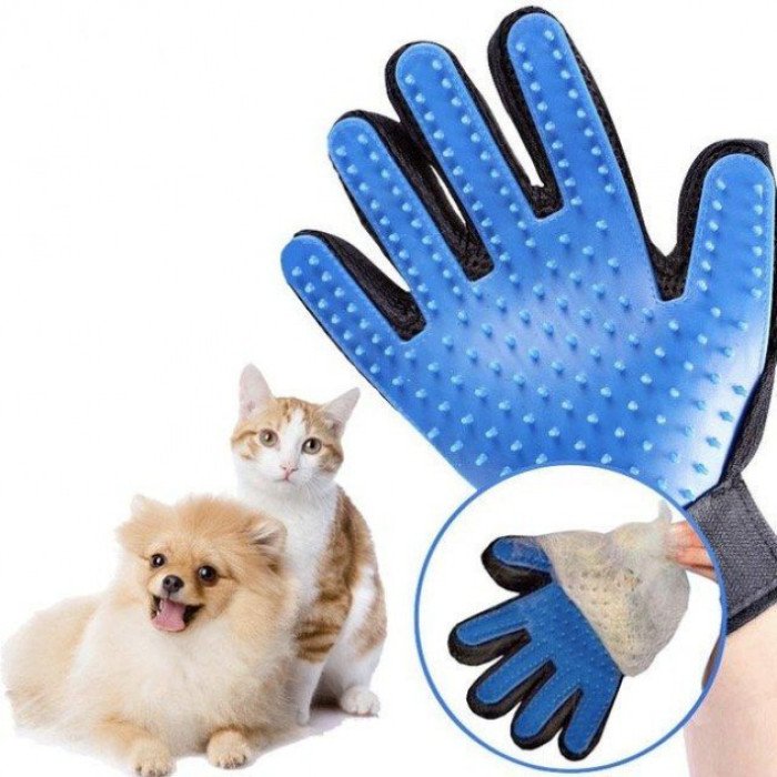Комплект: Зубна щітка для собак ChewBrush + рукавички для чищення тварин Pet Gloves