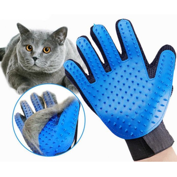 Комплект: Зубна щітка для собак ChewBrush + рукавички для чищення тварин Pet Gloves