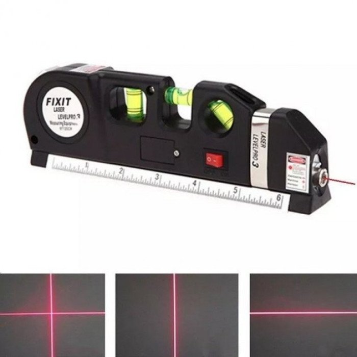 Лазерний рівень Laser Level Pro 3 з вбудованою рулеткою, Високоточний лазерний рівень