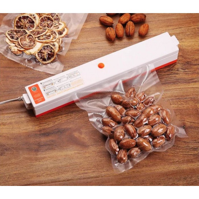 Вакууматор Freshpack Pro вакуумний пакувальник їжі, побутової. Колір помаранчевий