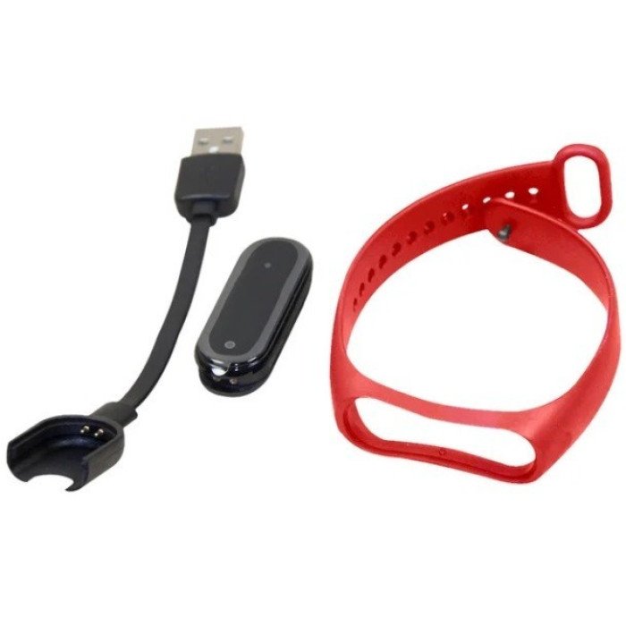 Фітнес Браслет Smart Band M4 з Пульсометром та Тонометром. Колір: червоний