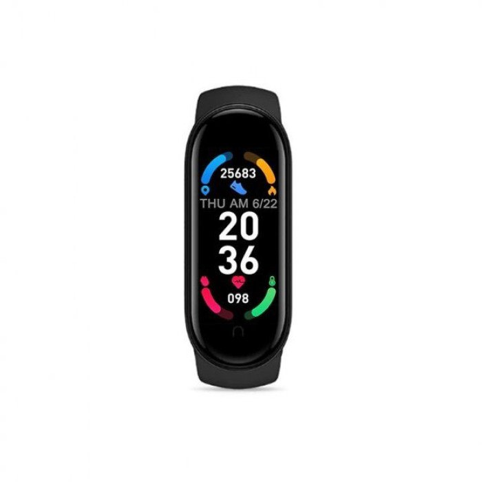 Фітнес браслет FitPro Smart Band M6 (смарт годинник, пульсоксиметр, пульс). Колір: чорний