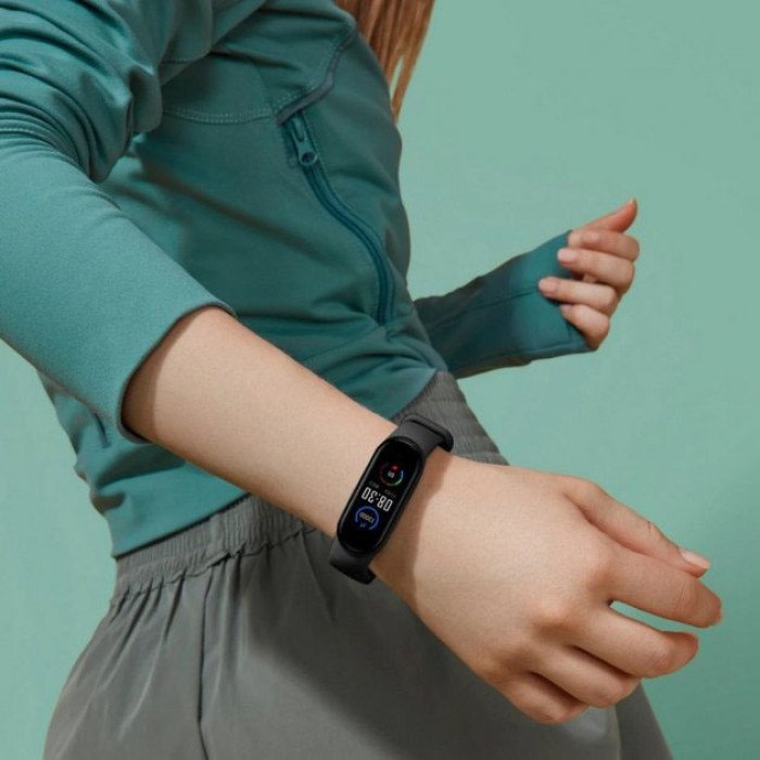 Фітнес браслет FitPro Smart Band M6 (смарт годинник, пульсоксиметр, пульс). Колір: чорний