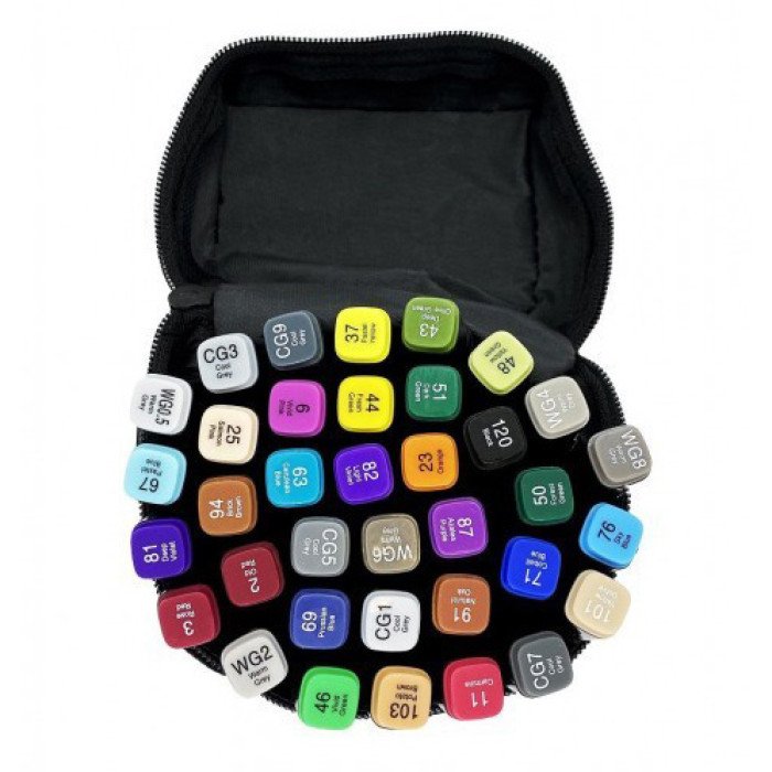 Фломастери тач, Маркер набір 36 шт, Набір скетч-маркерів для малювання, маркери двосторонні