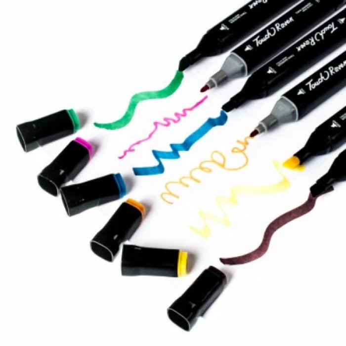 Професійні маркери 60 шт Набір скетч-маркерів для малювання двосторонніх Touch