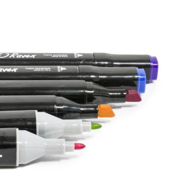 Маркери touch sketch 60 шт, Набір двосторонніх маркерів sketch, Спеціальні фломастери для малювання