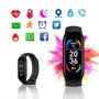 Фітнес браслет FitPro Smart Band M6 (смарт годинник, пульсоксиметр, пульс). Колір: чорний