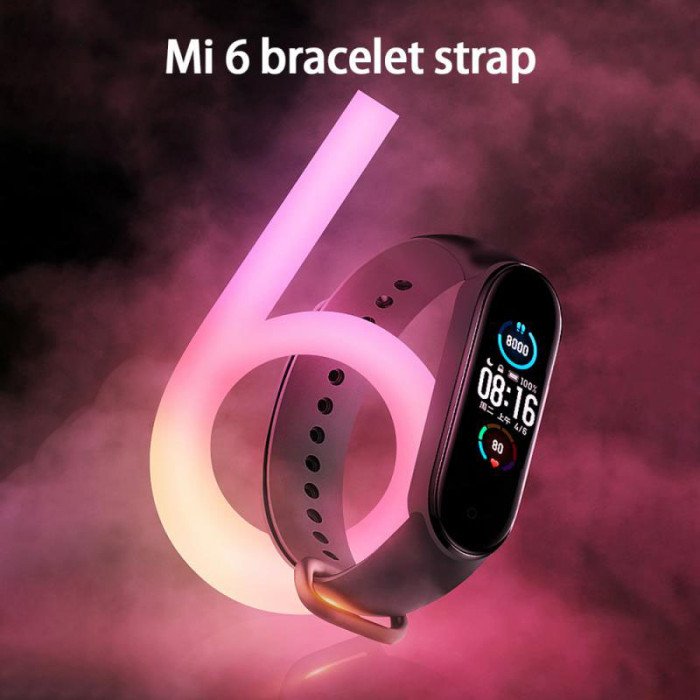 Фітнес браслет FitPro Smart Band M6 (смарт годинник, пульсоксиметр, пульс). Колір рожевий