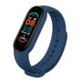 Фітнес браслет FitPro Smart Band M6 (смарт годинник, пульсоксиметр, пульс). Колір синій