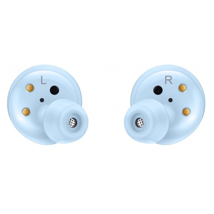 Бездротові навушники, блютуз навушники Samsung Buds+ з кейсом. Колір блакитний