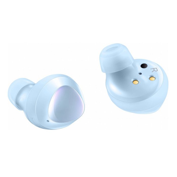 Бездротові навушники, блютуз навушники Samsung Buds+ з кейсом. Колір блакитний