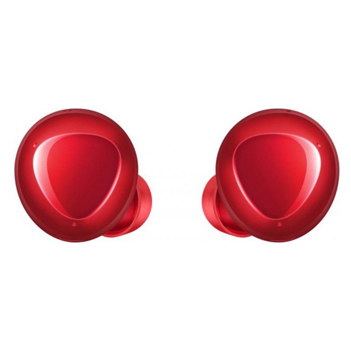 Бездротові навушники, блютуз навушники Samsung Buds + з кейсом. Колір червоний