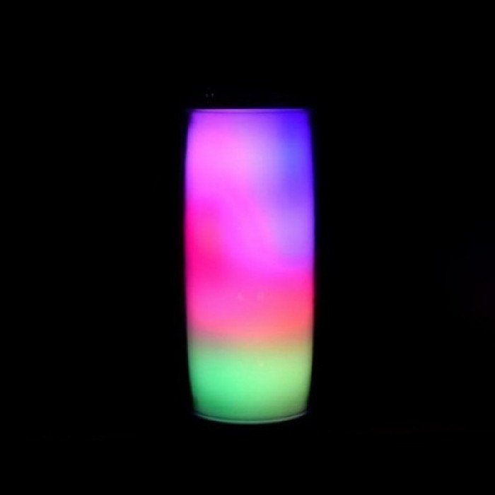 Портативна bluetooth колонка вологостійка TG157 Pulse з різнокольоровою підсвіткою. Колір чорний