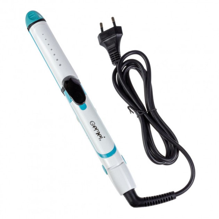 Щипці плойка для волосся GEMEI GM-2921 керамічне покриття. Колір блакитний