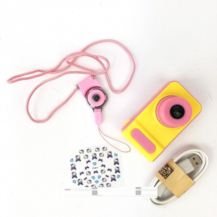 Дитячий цифровий фотоапарат Smart Kids Camera V7 baby T1. Колір рожевий
