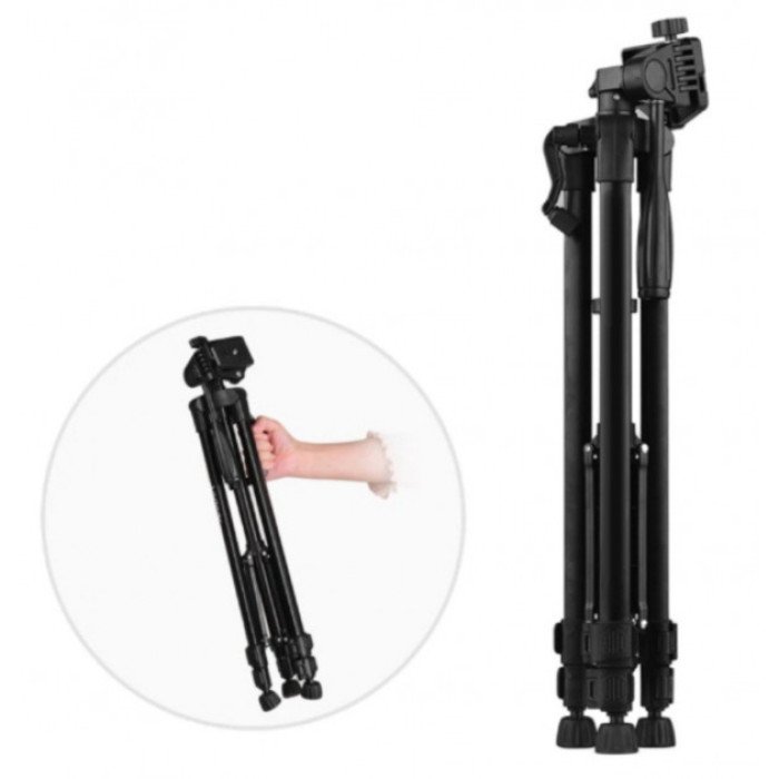 Професійний штатив 3366, трипод з чохлом Колір чорний