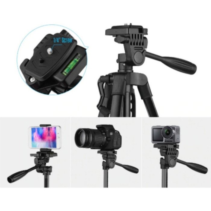 Професійний штатив 3366, трипод з чохлом Колір чорний