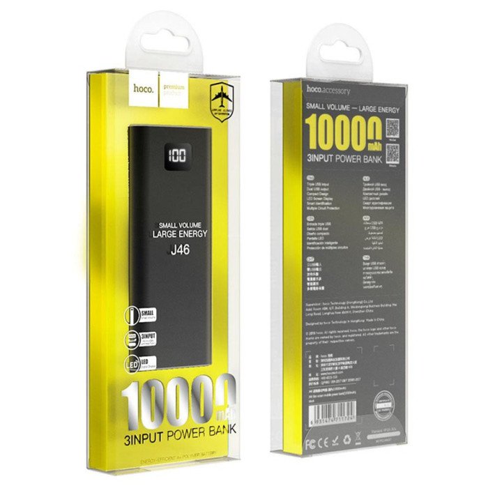 Мобільна зарядка павербанк Hoco Power Bank 10000mah J 46