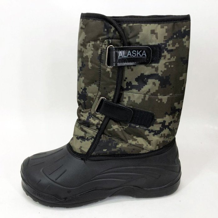 Чоботи чоловічі 43 розмір, чоловічі робочі черевики військові чоботи зимові. Колір: зелений піксель