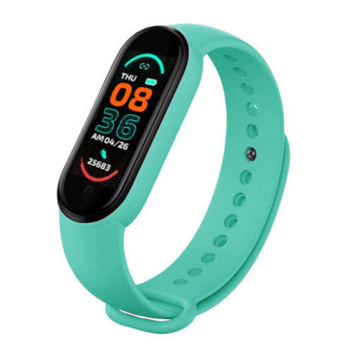 Фітнес браслет FitPro Smart Band M6 (смарт годинник, пульсоксиметр, пульс). Колір зелений