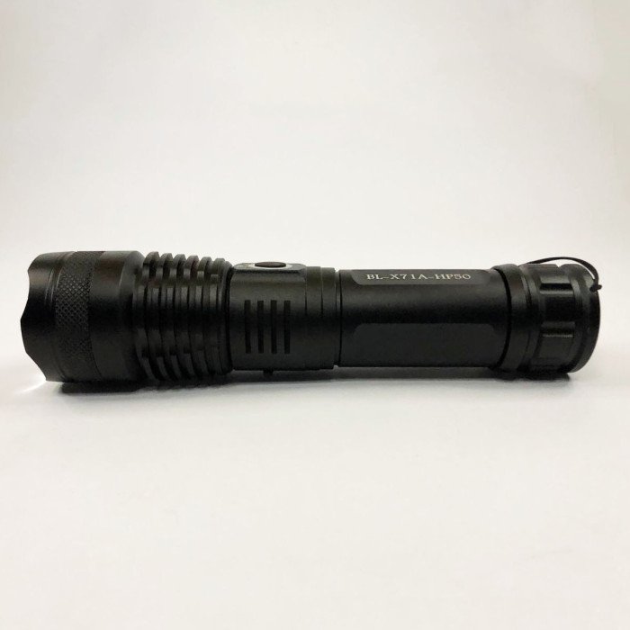 Ліхтар ручний Police X71A-HP50, ЗУ micro USB, 1x18650/3xAAA, zoom, індикація заряду, якісний ліхтарик