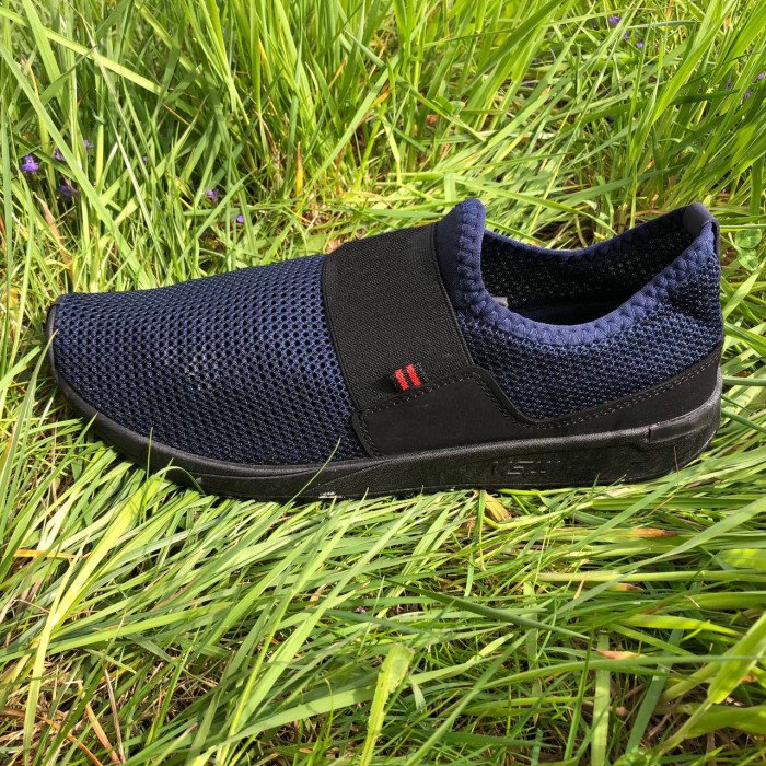 Чоловічі кросівки із сітки 45 розмір. Літні кросівки сітка, взуття для бігу. Модель 44252. Колір: синій