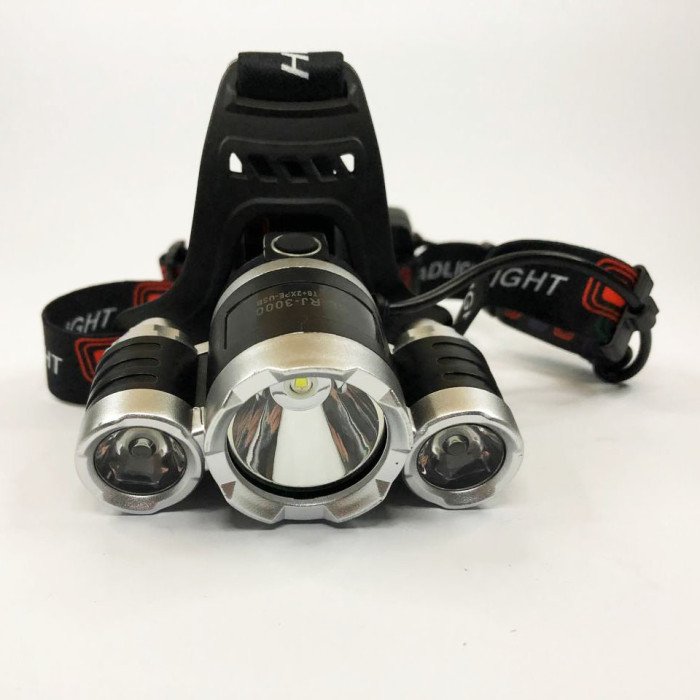 Ліхтар Police 3000-T6+2XPE (2х18650, 5 режимів, Zoom, 1500 люмен), Налобний ліхтар з лінзою