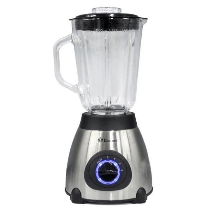Блендер з кавомолкою 2 в 1 Domotec MS-6610 чаша зі скла 1000 Вт, переносний, блендер чаша подрібнювач