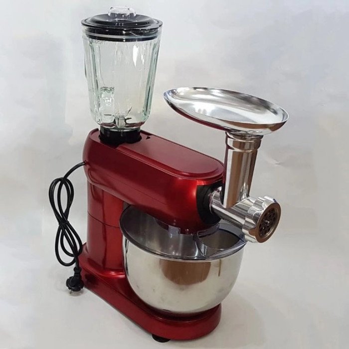 Кухонний комбайн 3 в 1 Crownberg CB-3404 Тістоміс-М'ясорубка-Блендер (2200 Вт)