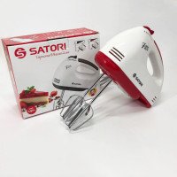 Міксер ручний Satori SM-1911-RD, найкращий ручний міксер, ручний міксер з насадками, міксер для збивання