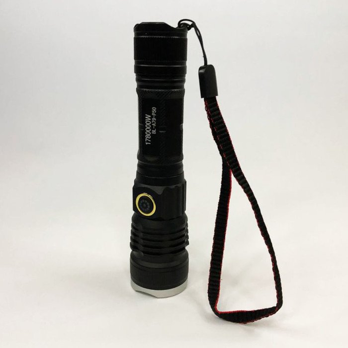 Ліхтар ручний акумуляторний BL-A79-P50 zoom Type-C, ліхтар ручний потужний, тактовний ліхтар