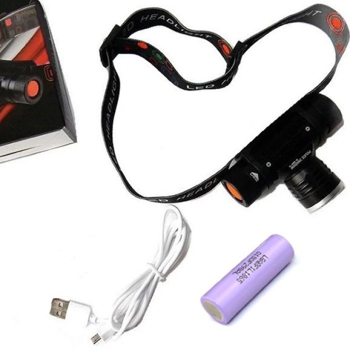 Ліхтар налобний Police 5808-T6 (Cree XM-L-T6, 1050 люмен, 3 режими, 1х18650), Світлодіодний налобний