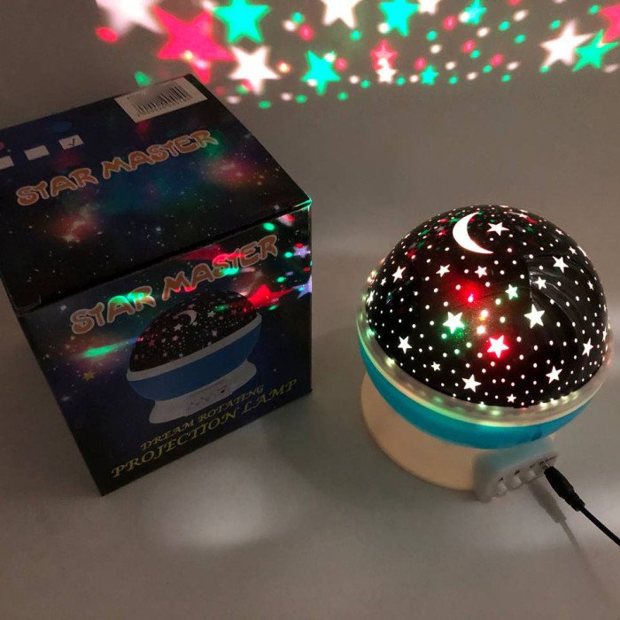 Проектор зоряного неба Star Master Big Dream, нічник проектор зоряне небо. Колір: синій