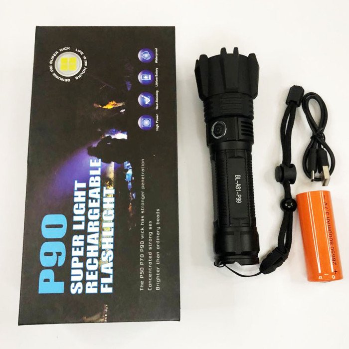 Тактичний ліхтар Police BL-A81-P99, супер яскравий ліхтарик, надпотужний ліхтарик, тактичний ручний