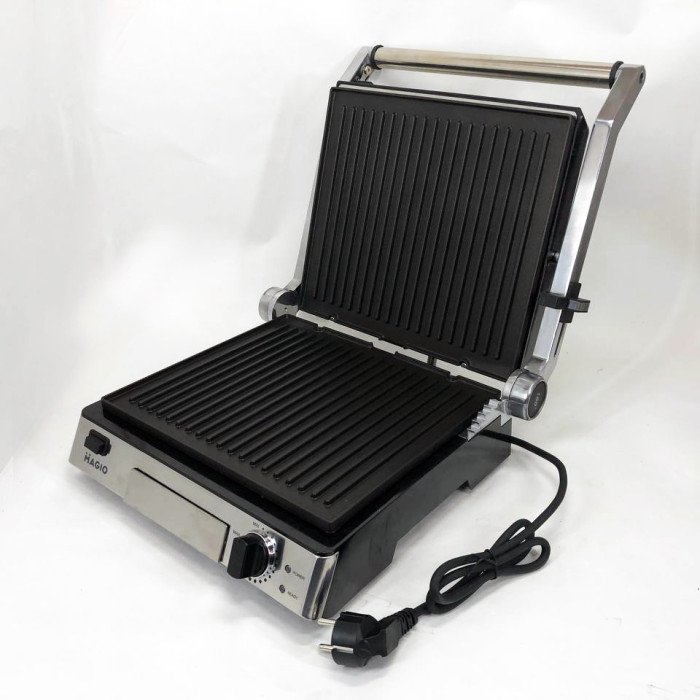 Електрогриль-барбекю електричний Magio МG-372 Антипригарне покриття 2200W, домашній гриль для шаурми