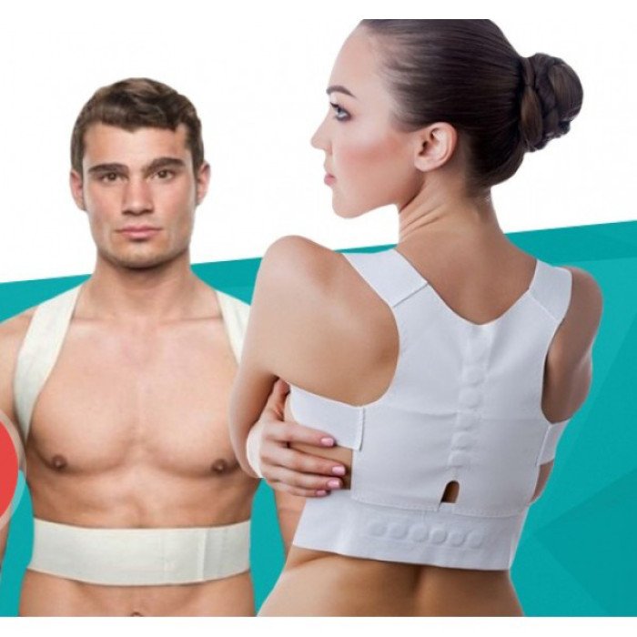 Корсет для спини з вібрацією, Корсет для спини від сутулості, Ортопедичний корсет для постави