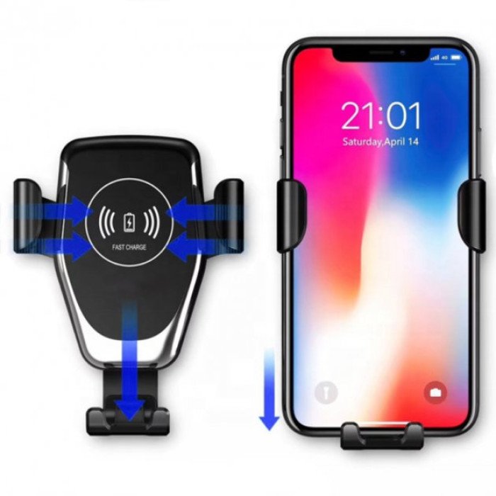 Тримач для телефону в машину HOLDER WC1 HZ Wireless charger c бездротовою зарядкою 10 Вт