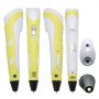 3D ручка Smart 3D Pen 2 c LCD дисплеєм, Дитяча електро ручка для фігурок із пластику. Колір: жовтий