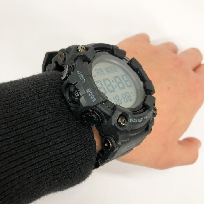 Годинник наручний чоловічий SKMEI 1968BKWT BLACK-WHITE, годинник армійський скмей. Колір: чорний з білим циферблатом