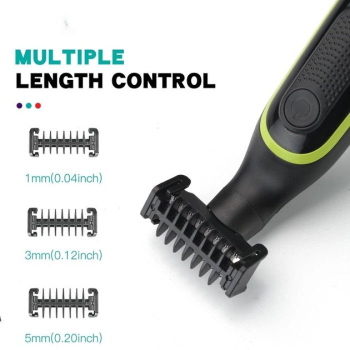 Чоловічий акумуляторний триммер для бороди та вусів VGR V-017 верстат для вологого та сухого гоління