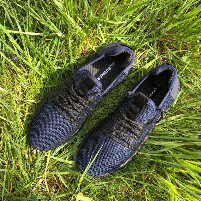 Текстильні кросовки сіткою 45 розмір. Спортивні кросівки чоловічі. Модель 92274. Колір: синій