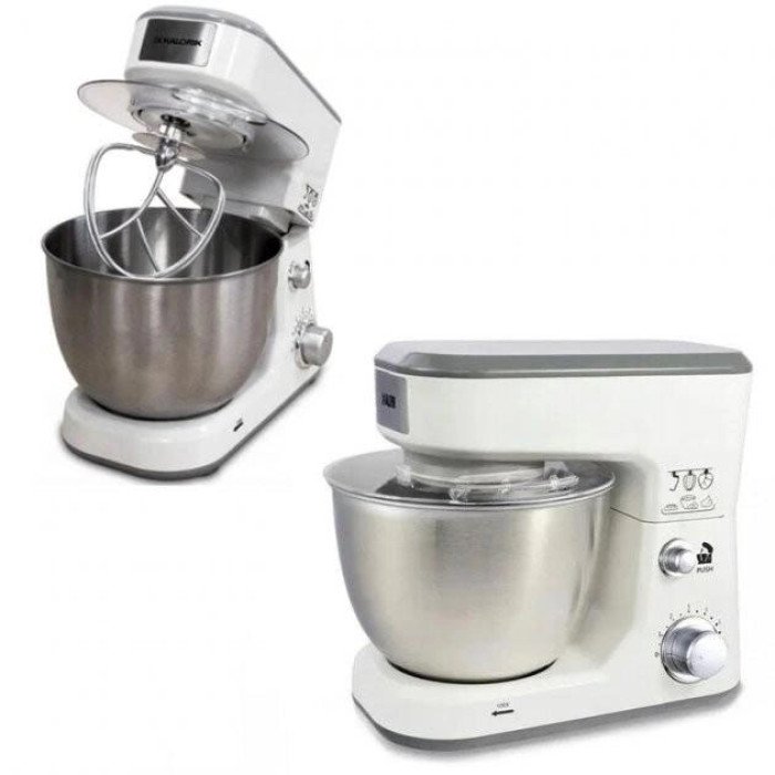 Кухонний комбайн Rainberg RB-8082 3200 Вт, Планетарний міксер-тестоміс з чашею 5л, 3 насадки, 6 швидкостей