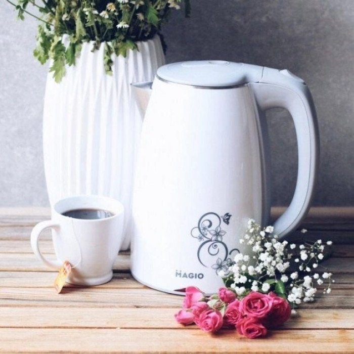 Електрочайник MAGIO MG-512, 1.7 л 1650 Вт, стильний електрочайник, чайник електро, чайник дисковий