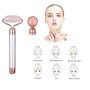 Масажер ролик електричний для особи Facial Roller Massager. Колір бежевий