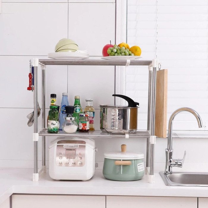 Багатофункціональний стелаж органайзер для мікрохвильової печі